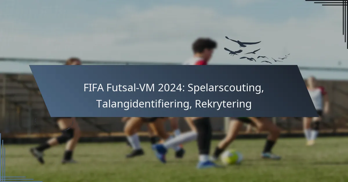 FIFA Futsal-VM 2024: Spelarscouting, Talangidentifiering, Rekrytering